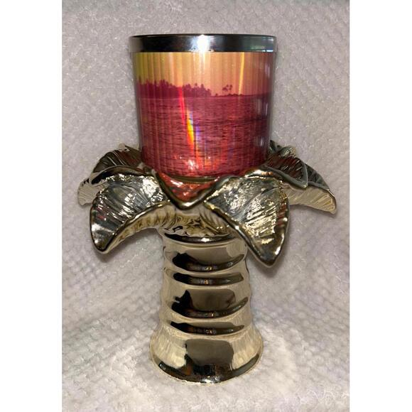 Bath & Body Works Gold Palm Tree Candle Holder - Picture 2 of 5